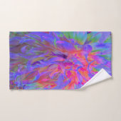 Elegant Psychedelic Decorative Dahlia Flower Bad Handdoek (Handdoek)