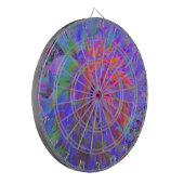 Elegant Psychedelic Decorative Dahlia Flower Dartbord (Voorkant Links)