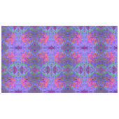 Elegant Psychedelic Decorative Dahlia Flower Tafelkleed (Voorkant (Horizontaal))