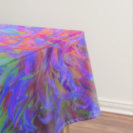Elegant Psychedelic Decorative Dahlia Flower Tafelkleed