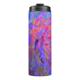 Elegant Psychedelic Decorative Dahlia Flower Thermosbeker