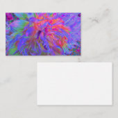 Elegant Psychedelic Decorative Dahlia Flower Visitekaartje (Voorkant / Achterkant)