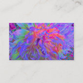 Elegant Psychedelic Decorative Dahlia Flower Visitekaartje (Voorkant)