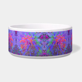 Elegant Psychedelic Decorative Dahlia Flower Voerbakje