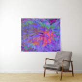 Elegant Psychedelic Decorative Dahlia Flower Wandkleed (In Situ (horizontaal))