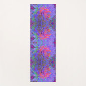 Elegant Psychedelic Decorative Dahlia Flower Yogamat (Voorkant)