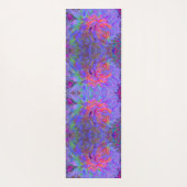 Elegant Psychedelic Decorative Dahlia Flower Yogamat (Achterkant)