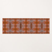 Elegant Psychedelic Oranje Black Tiger Skin Print Yogamat (Voorkant (horizontaal))