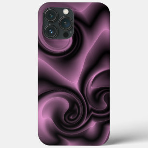 Elegant  Psychedelic Paars Swirls Patroon iPhone 13 Pro Max Hoesje