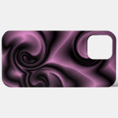 Elegant  Psychedelic Paars Swirls Patroon Case-Mate iPhone Case (Achterkant (horizontaal))
