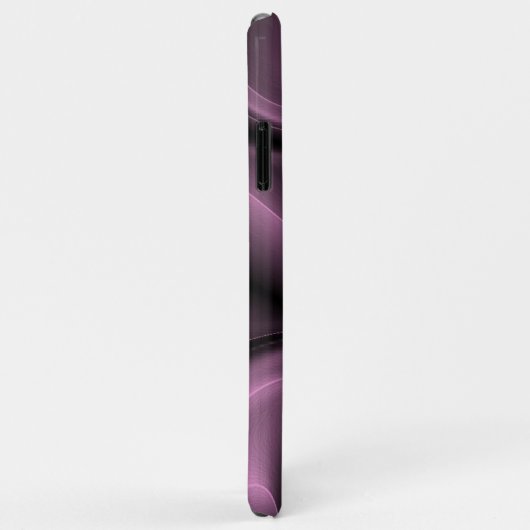 Elegant Psychedelic Paarse Swirls Art Pattern Case-Mate iPhone Case (Achterkant/rechts)