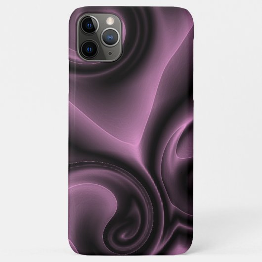 Elegant Psychedelic Paarse Swirls Art Pattern Case-Mate iPhone Case (Achterkant)