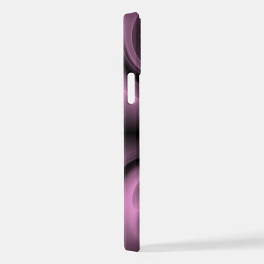 Elegant Psychedelic Paarse Swirls Art Pattern iPhone Hoesje (Rechterkant)