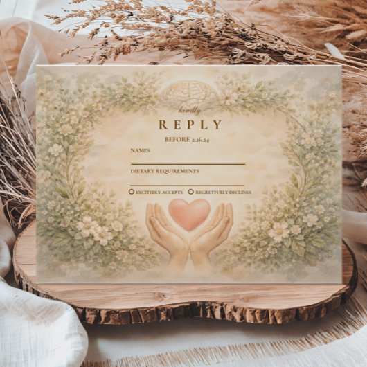 Elegant Psychology Graduate RSVP Kaartje