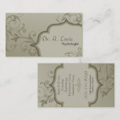 Elegant psycholoog Visitekaartje - Groene Zwemmen (Voorkant / Achterkant)