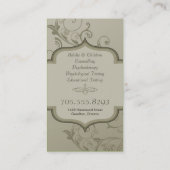 Elegant psycholoog Visitekaartje - Groene Zwemmen (Achterkant)