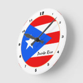 Elegant Puerto Rico, Puerto Ricaanse vlag / House Ronde Klok (Hoek)