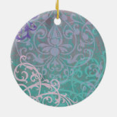 Elegant Pug Keramisch Ornament (Achterkant)