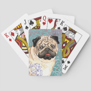 Elegant Pug Pokerkaarten