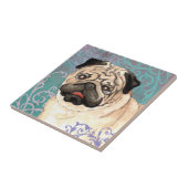 Elegant Pug Tegeltje (Zijkant)