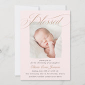 Elegant puin roze pastaafdop foto in kaart (Voorkant)