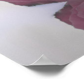 Elegant puistroze roze alfabetisch zetdiagram poster (Hoek)