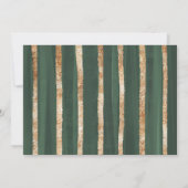 Elegant Pumpkin Baby shower Leafy Greenery Gold Kaart (Achterkant)