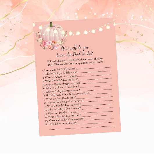 Elegant Pumpkin die vader het beste schoenenspel k Kaart