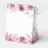 Elegant Pumpkin Floral Baby shower Bedankdoosjes (Achterkant)