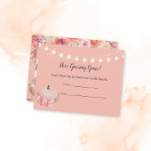 Elegant Pumpkin Game Baby shower Game Kaart