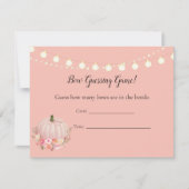 Elegant Pumpkin Game Baby shower Game Kaart (Voorkant)