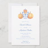 Elegant Pumpkin Ginger Jar Vrijgezellenfeest Party Kaart (Voorkant)