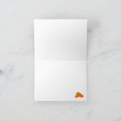 Elegant Pumpkin "Happy Herfst"-kaarten Notitiekaartje (Binnen)