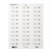Elegant Pumpkin Herfst Return Address Labels (Full Sheet)