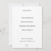 Elegant Pumpkin Theme Bridal Shower Kaart (Achterkant)