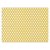 Elegant puntpatroon | Mosterdgeel en -wit Tafelkleed (Voorkant (Horizontaal))