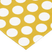 Elegant puntpatroon | Mosterdgeel en -wit Tafelkleed (Gekanteld)