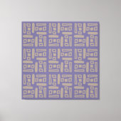 Elegant Purple Abstract Pattern Canvas Afdruk (Voorkant)