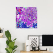 Elegant Purple and Blue Limelight Hydrangea Poster (Thuiskantoor)
