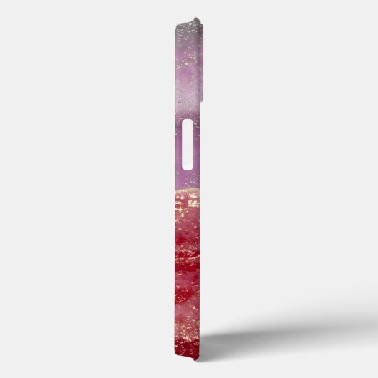 Elegant purple and gold glitter Case-Mate iPhone case (Achterkant / Rechts)