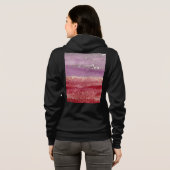 Elegant purple and gold glitter hoodie (Achterkant volledig)