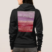 Elegant purple and gold glitter hoodie (Achterkant)