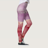 Elegant purple and gold glitter leggings (Rechts)