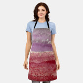 Elegant purple and gold glitter schort (Gedragen)