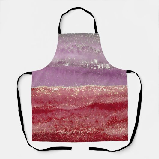 Elegant purple and gold glitter schort (Voorkant)