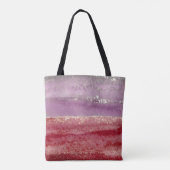Elegant purple and gold glitter tote bag (Achterkant)