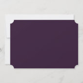 Elegant Purple Botanical Christmas Holiday Party Kaart (Achterkant)
