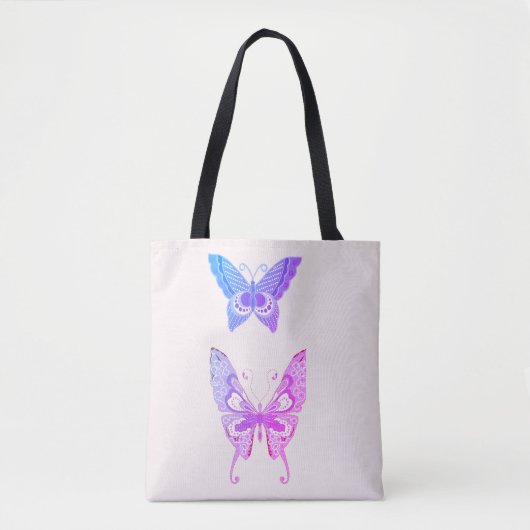 Elegant Purple Butterfly Duo —Tote Tote Bag (Voorkant)