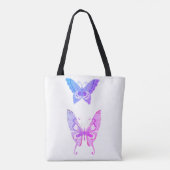 Elegant Purple Butterfly Duo —Tote Tote Bag (Achterkant)