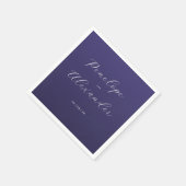 Elegant Purple Calligraphy Servet (Hoek)